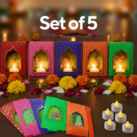 Jharokha Tealight | Pack Of 5 | Mad Over Print