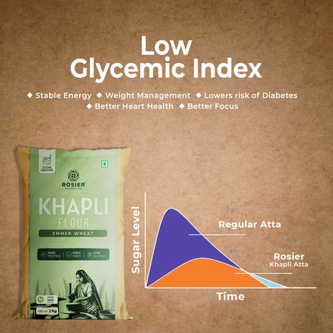 Rosier Foods Stoneground Organic Khapli Wheat Atta