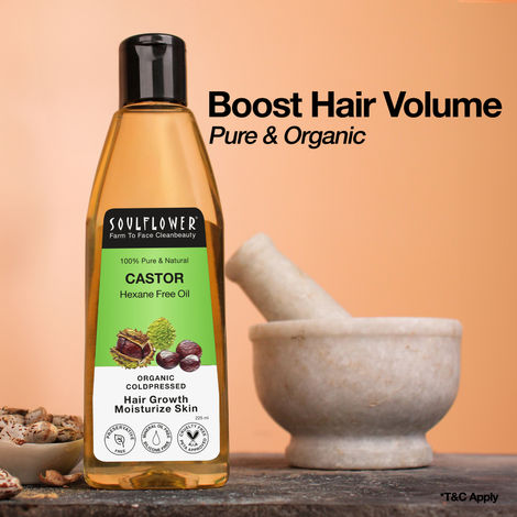 Soulflower Coldpressed Castor Oil For Hair & Skin