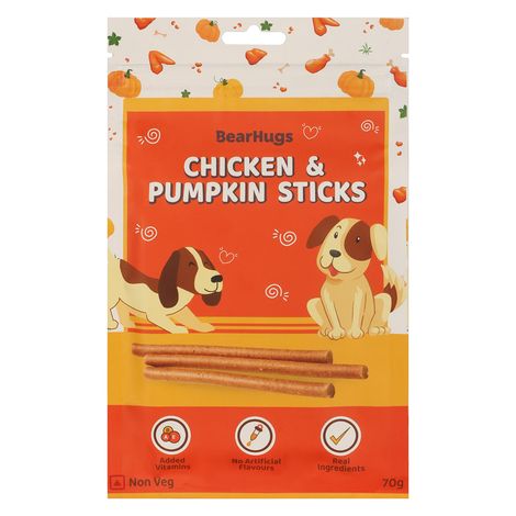Bearhugs Chicken & Pumpkin Sticksdog Treat