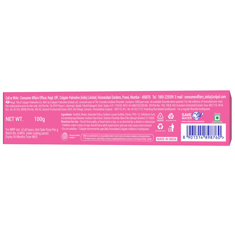 Colgate MaxFresh Watermelon Blast Gel Toothpaste with Cooling Crystals, Ultrafreeze Technology