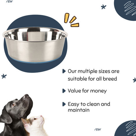 Bearhugs Anti Skid Pet Feeding Bowl - 930 Ml (Medium)