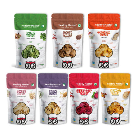 Healthy Master Baked Chips Combo 210G (30G Each), (Pack Of 7)