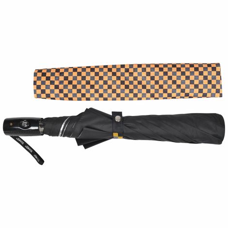 Eume Armor Auto Open 24.5 Inch 2 Fold Unisex Black And Silver Color Umbrella