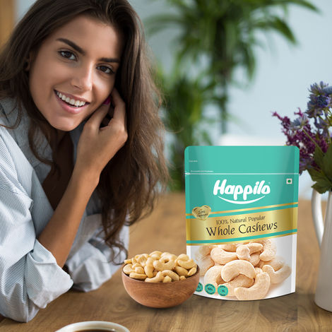 Happilo Popular Whole Cashew Nuts|Whole Kaju|Dry Fruits
