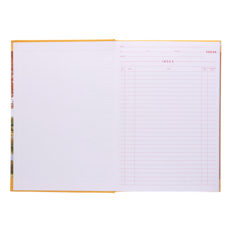 Navneet Youva | Case Bound | Long Book | 21x29.7 cm | Single Line | 288 Pages - Assorted