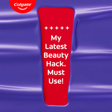 Colgate Visible White Purple Toothpaste Color-Corrects Yellow Tones On 1St Use