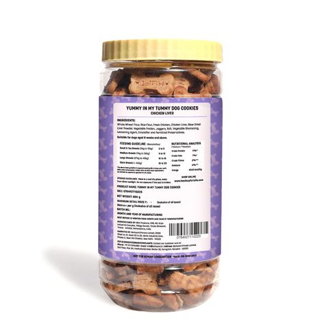 HUFT Yummy In My Tummy Dog Cookies Chicken LiverJar