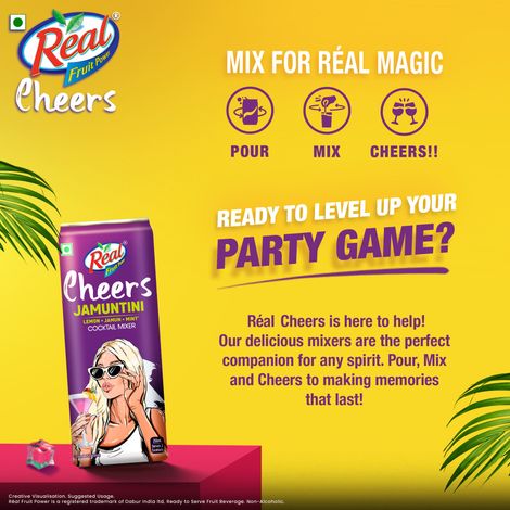 Real Cheers Jamuntini - Cocktail Mixer
