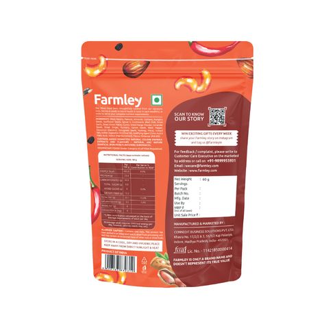 Farmley Party Mix Snacks Mix Dry Fruits - Almonds, Cashew, Peanuts, Sunflower Seeds & More