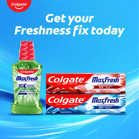 Colgate Mouthwash - Maxfresh Plax Fresh Tea Alcohol Free Imported