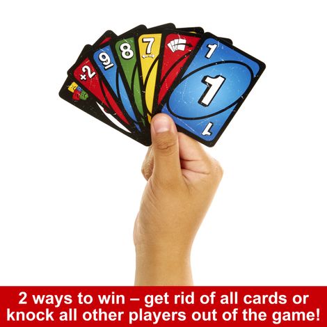 Mattel Games Uno Show'em No Mercy Card Game | For Kids-Adults and Family