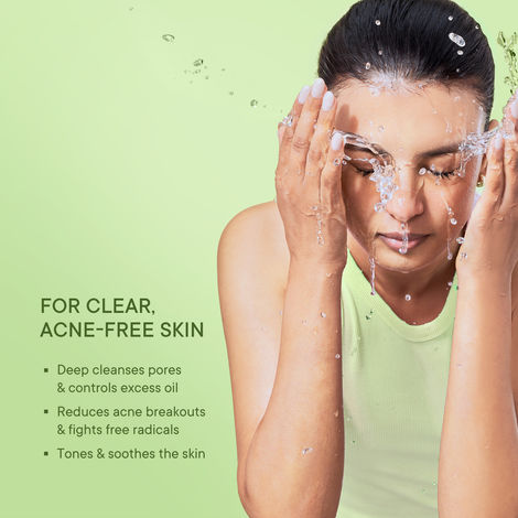 Quench Detox Gel Face Wash Korean Cleanser For Acne Control With Matcha Green Tea