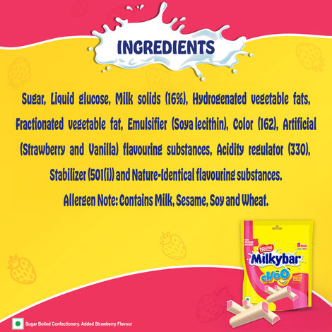 Nestle Milkybar Choo Strawberry Flavour Sharebag Combo 