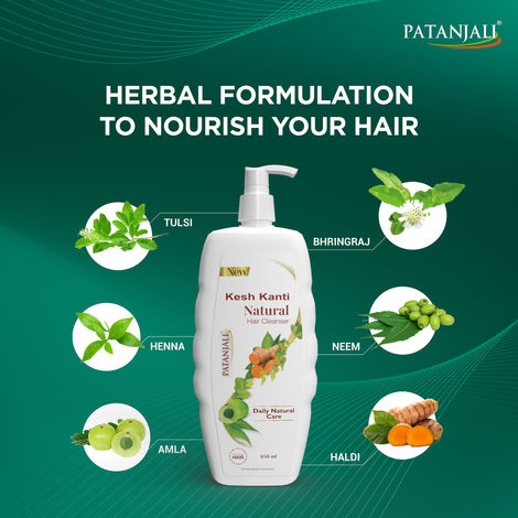 Patanjali Kesh Kanti Natural Hair Cleanser Shampoo Prevents Dryness