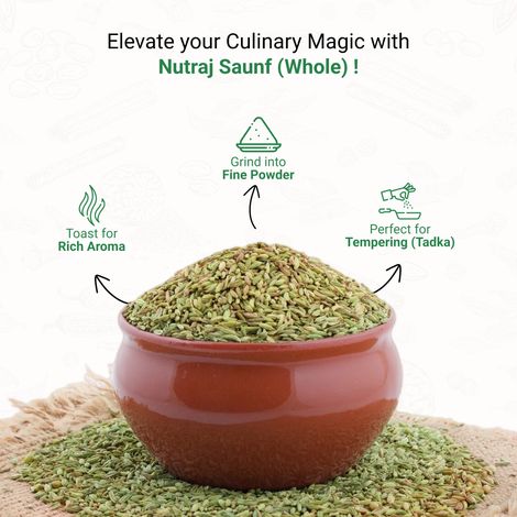 Nutraj Classic Badi Saunf (Fennel Seeds) - Pouch