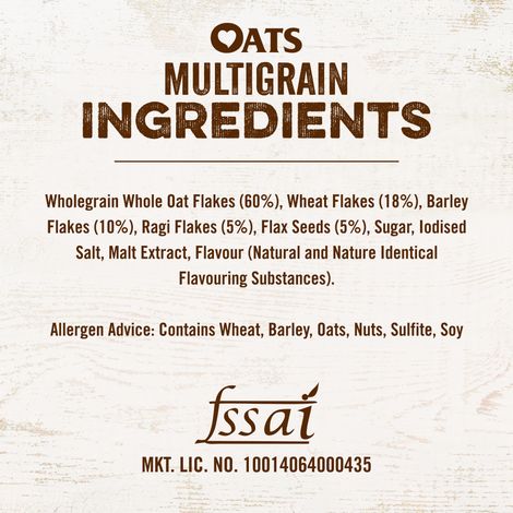 Quaker Oats Multigrain 600G Rolled Oats Wholegrain High Protein & Fibre Dalia Porridge