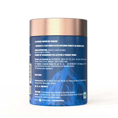 Nutriburst Shilajit Resin Gummies Ayurvedic Herbal Blend Mixed-Berry Flavor