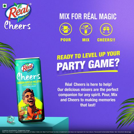 Real Cheers Green Apple Mojito - Cocktail Mixer