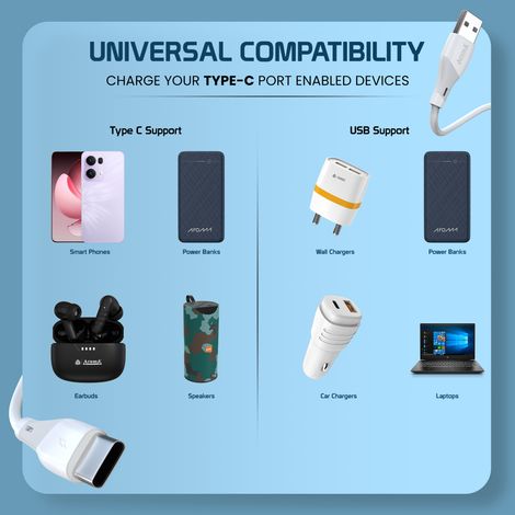 Aroma UC41 | 30W | USB To Micro | 1 m Turbo Fast Flexible Charging Data Cable
