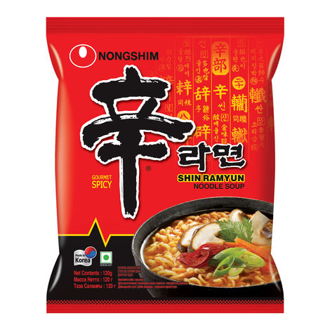 Korean Nongshim Shin Ramyun Noodle Soup Veg