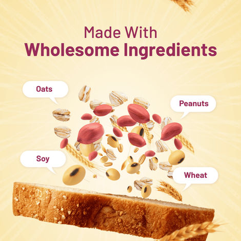 Protein Chef Double Protein Bread (No Maida, Multigrain Brown Bread) - Made with MP Sharbati Wheat