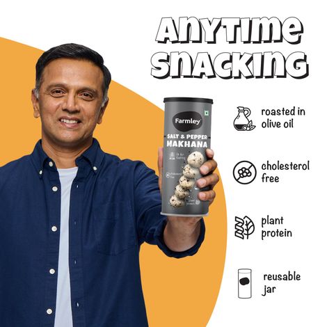 Farmley Black Pepper Roasted Makhana- Fit For Fasting