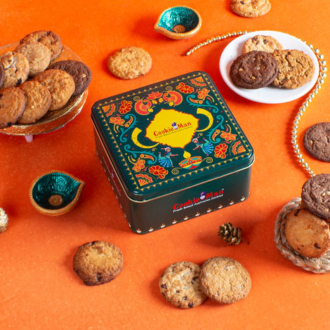 Cookie Man Premium Assorted Cookies Biscuits Gift Tin Pack