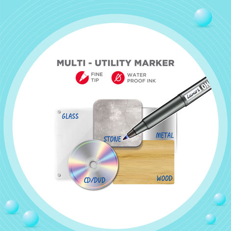 Luxor OHP Marker with Extra Fine Tip Pack of 5 Colours