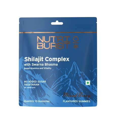 Nutriburst Shilajit Resin Gummies MixedBerry Flavor