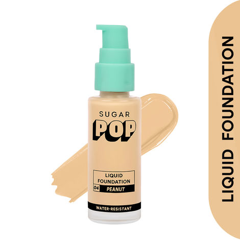 SUGAR POP Liquid Foundation 04 Peanut(30ml), SUGAR POP Longwear Compact - 01 Sand(9gms) & SUGAR POP Matte Lipcolour - 04 Raspberry(1.6ml) Combo