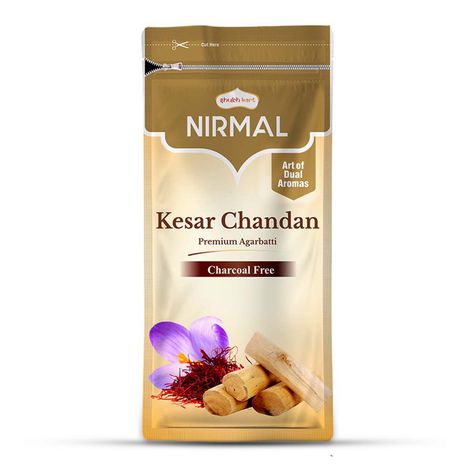 Nirmal Kesar Chandan Agarbatti Zipper | Shubhkart