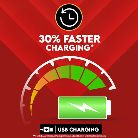 Mortein Advanced Electric Mosquito Racquet Bat | 30% Longer Battery