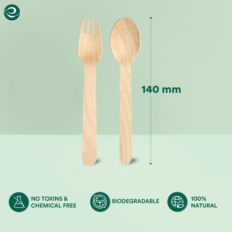 ECO SOUL 140mm | 50Count | Disposable Spoon and Fork