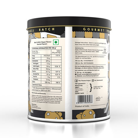 TTP Gourmet Popcorn - Black Truffle & Pepper