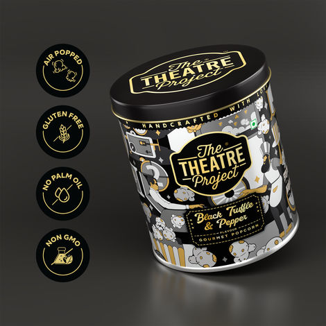 TTP Gourmet Popcorn - Black Truffle & Pepper