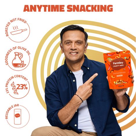 Farmley Party Mix Snacks Mix Dry Fruits - Almonds, Cashew, Peanuts, Sunflower Seeds & More