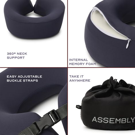 Assembly Cloude Travel Neck Pillow | Memory Foam - Blue