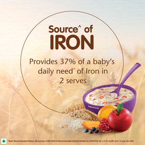 Nestle Cerelac 5 Grains & Fruits Baby Food Cereal, No Preservatives, 18 to 24 Months Baby