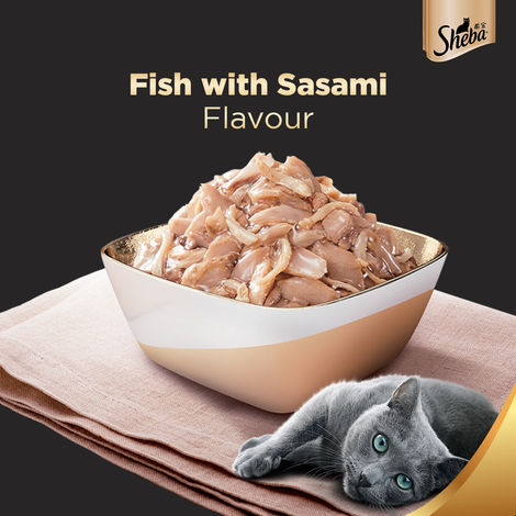Sheba Rich Adult Fish with Sasami Flavour Wet Cat Food