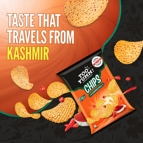 Too Yumm! Kashmiri Chilli Spicy Potato Chips| No Palm Oil Snacks