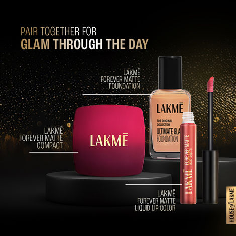 Lakme FOREVER MATTE FOUNDATION for Superior Coverage, Vit E, lightweight & water-resist Marble