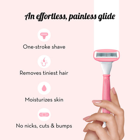 Plush Body Hair Removal Razor For Women, Get Smooth Irritation Free Shave With One Stroke