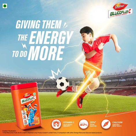 Dabur Health Care Orange Flavoured Glucose Powder