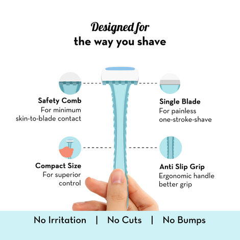 Plush Body Razor(1pc) & Plush Bikini Razor(2pc) Combo
