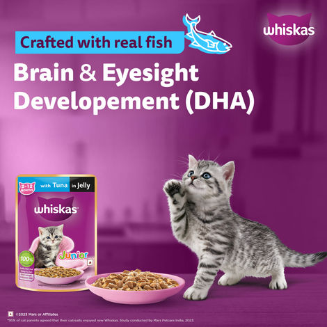 Whiskas Junior Tuna in Jelly Wet Cat Food