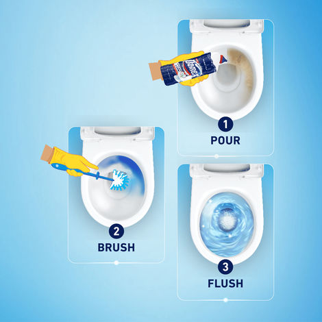  Domex Sparkling Fresh Toilet Cleaner | Fights Odour for Upto 3 Days