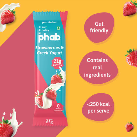 Phab Protein Bar Strawberries & Greek Yogurt protein