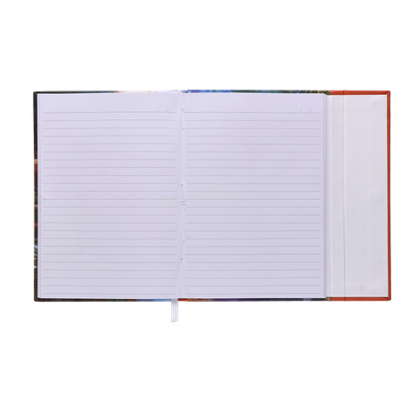 Navneet Youva Magnetic Single Line A5 Size Case Bound 192 Pages Notebook 14.8 x 21 cm - Assorted