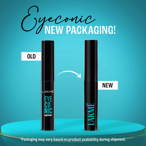 Lakme 9 to 5 Eyeconic Liquid Eyeliner Smudgeproof, Waterproof, lasts upto 24 Hrs, Black